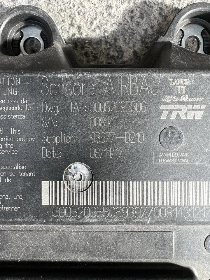 Centralina Airbag 00052095506 Fiat Panda 93977-D219 TRW Vergine No Crash - Immagine 3 di 3