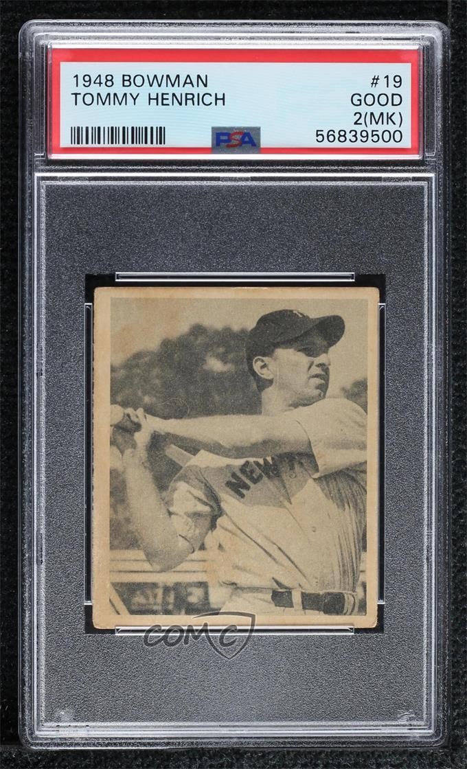 1948 Bowman BOWMAN #19 Tommy Henrich front