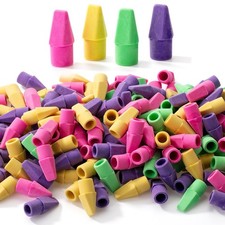 Mr. Pen Pencil Erasers Toppers, Vibrant Colors 500 Pack Bulk