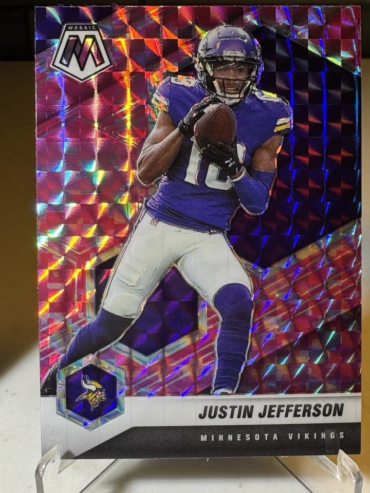 2021 Panini Mosaic NFL Football. Justin Jefferson 3 cards Lot. 3 Mosaic Prizm. - Image 4 of 4
