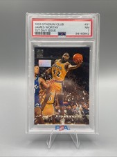James Worthy 1993-94 Stadium Club #91 1st Day Issue SP PSA 7