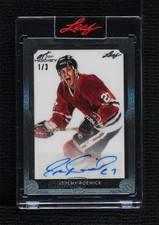 2021-22 Leaf Art of Hockey Black /3 Jeremy Roenick #BA-JR2 Auto HOF 8d2