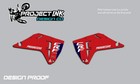 Graphics Shroud decals stickers for Honda  CRF250R CRF450R (MADE IN USA)