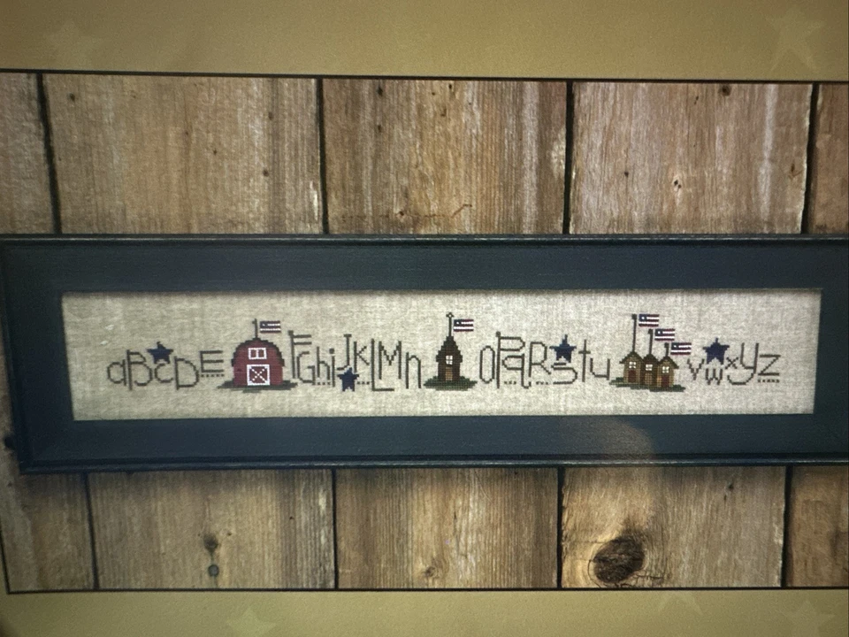 Bent Creek Patriotic Row Sampler Alphabet Cross Stitch Pattern. 2002 NEW - Image 4 of 4