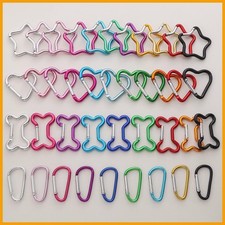 1, 2, 5 or 10 x CARABINER Small Spring Clip Snap Clasp Hook Keyring Karabiner D