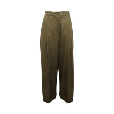 N8805 PANTALONE DONNA WEEKEND MAXMARA NEBBIE WOMAN TROUSERS GREEN