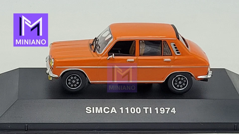 SIMCA 1100 TI 1975 ORANGE IXO BOITE VITRINE 1/43 - Photo 4/4