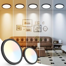 7 inch Ceiling Light, 3000K/3500K/4000K/5000K/6500K Adjustable Flush Mount Li...