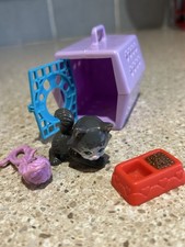 Vintage Littlest Pet Shop Frisky Kitty With Cosy Carrier By Kenner