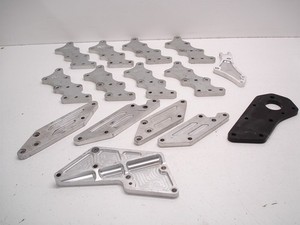 15 NASCAR ROUSH RACING BILLET ALUMINUM BRACKETS / HURST SHIFTER MOUNTS ETC