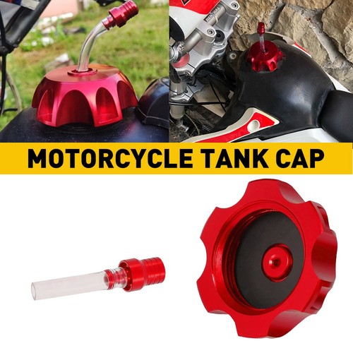Fuel Gas Tank Cap Vent Air Valve Tube Breather for Dirt Bike ATV Motorcycle Red - Picture 5 of 11
