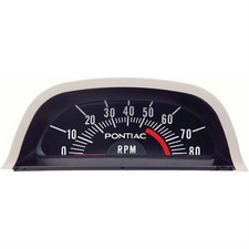 Oer 6468971 68 Fits Pontiac Hood Tachometer 5500 Red Line