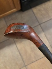 Club De Golf Wright & Ditson Driver Hickory Tête Épisée - Main Droite Années 1890 RARE