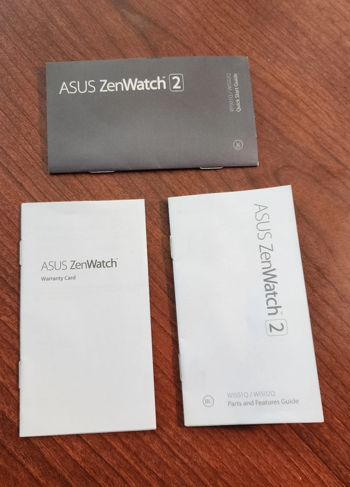 ASUS ZenWatch 2 WI501Q 45 mm Smartwatch – Gunmetal / Leather Brown – Boxed - Image 4 of 4