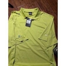 Nike Golf Mens Dri-FIT Polo Shirt Lime Green Americold Logo 3XL 363807-398 NWT