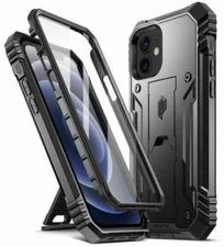 Poetic Shockproof For iPhone 12/12 Pro Case,Full Coverage Protective Cover Black