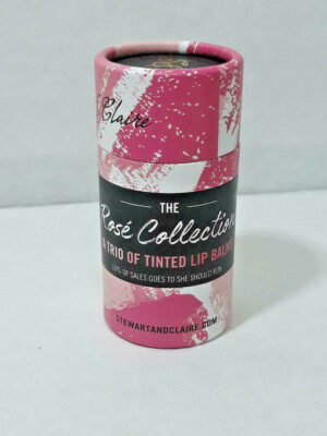 The Rosé Collection: Three Pink Tinted Lip Balms Stewart & Claire Vegan