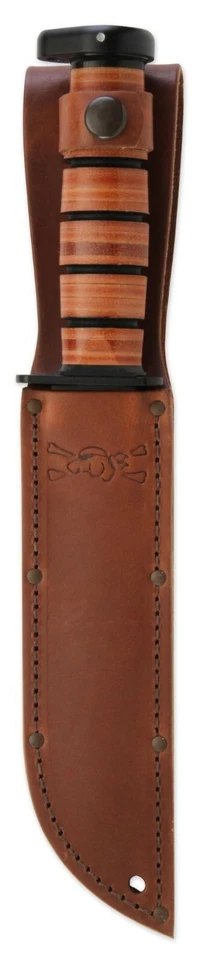 Ka Bar Dogs Head Utility Knife 12" Fixed Crovan Carbon Steel Camping Hunter 1317 - Image 2 of 4