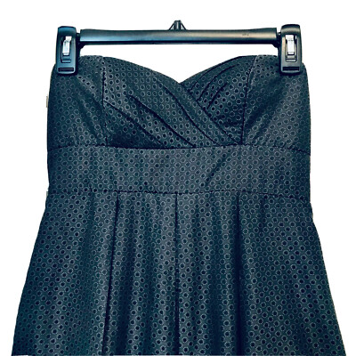 XXI Womens S/P Charcoal Modern Dot Bandeau Fully Lined Above Knee Dress