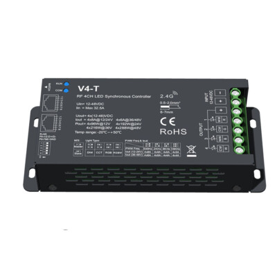 V4-T 2.4G RF 4in1 DMX512 RJ45 4CH Constant Voltage PWM Controller für RGB/RGBW