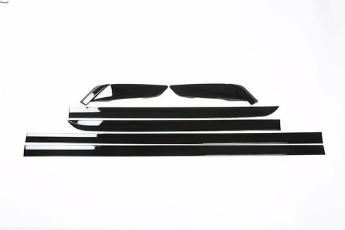 For BMW 5 Series G30 2018+ Body Side Fender Door Molding Cover ABS Gloss Black×6 - Picture 7 of 12