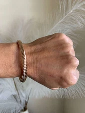 Copper Pure Copper Magnetic Bangle Energy Power Balance Pain Relief Men Women RX