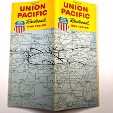 OCT 1967 Union Pacific Railroad Public Timetable Train Stations Index Map UP 3J
