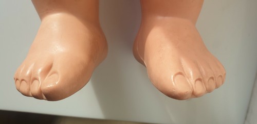 Petitcollin Grand Poupon baigneur jambe droite 63 cm made in France bébé poupée - Imagen 17 de 18