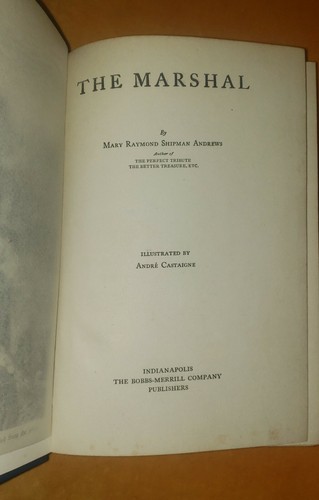 The Marshal First edition 1912 Mary Raymond Shipman Andrews - Imagen 6 de 9