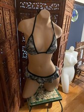 HEAVY METAL THONG  BRA SET EXOTIC DANCEWEAR