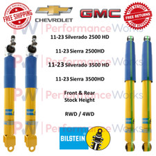 Bilstein Shock Set Front Rear 0 Fits Silverado Sierra 11-23 2500 3500 Hd