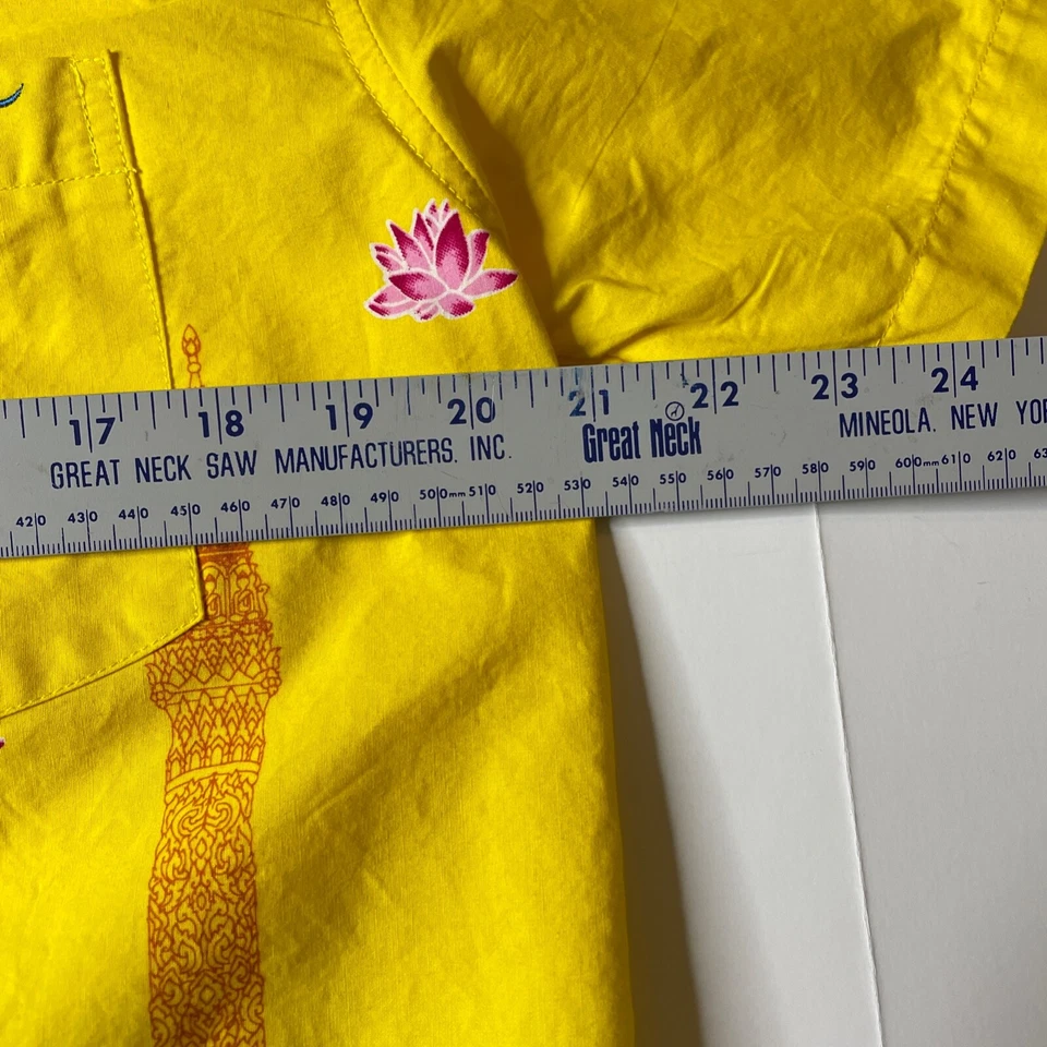 Мужская рубашка Thailand Queens день рождения кнопка коротким рукавом XL вышитый карман - Изображение 4 из 4