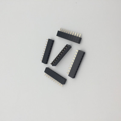 100pcs 1X10P 10pin 2mm Female Single Row Straight Pin Header Strip XBee Socket