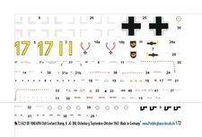 Peddinghaus-Decals 1/72 4421 Bf 109G-6 / R6 Oblt. Gerhard Timbre, 8. Jg 300 ,