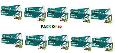 Himalaya Hiora-K 50g   Pack of 10 | Natural Ayurvedic Toothpaste | Exp. 02/2027