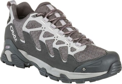 OBOZ Cirque Low Hiking Trail Shoes Boots Women's Size Waterproof Gray 