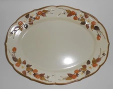 Metlox Pottery Poppy Trail Autumn Berry 14'' Platter
