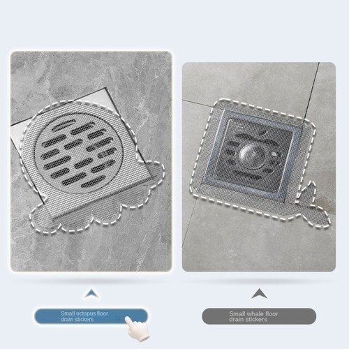 10Pcs Self-Adhesive Disposable Floor Drain Sticker Hair Clogging Filter Kitchen - Picture 9 of 12