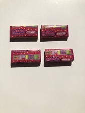 Spice Girls BUBBLE GUM/STICKERS Lot (4 packages) SEALED--each pkg is 1.75"x .75"