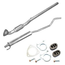 Auspuff Vorderrohr & Mittelschalldämpfer + Montagesatz  Opel Corsa C 1.0i -12V