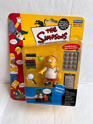 NEU UND VERPACKT Playmates Interactive The Simpsons Serie 5 Martin Prince Actionfigur WOS