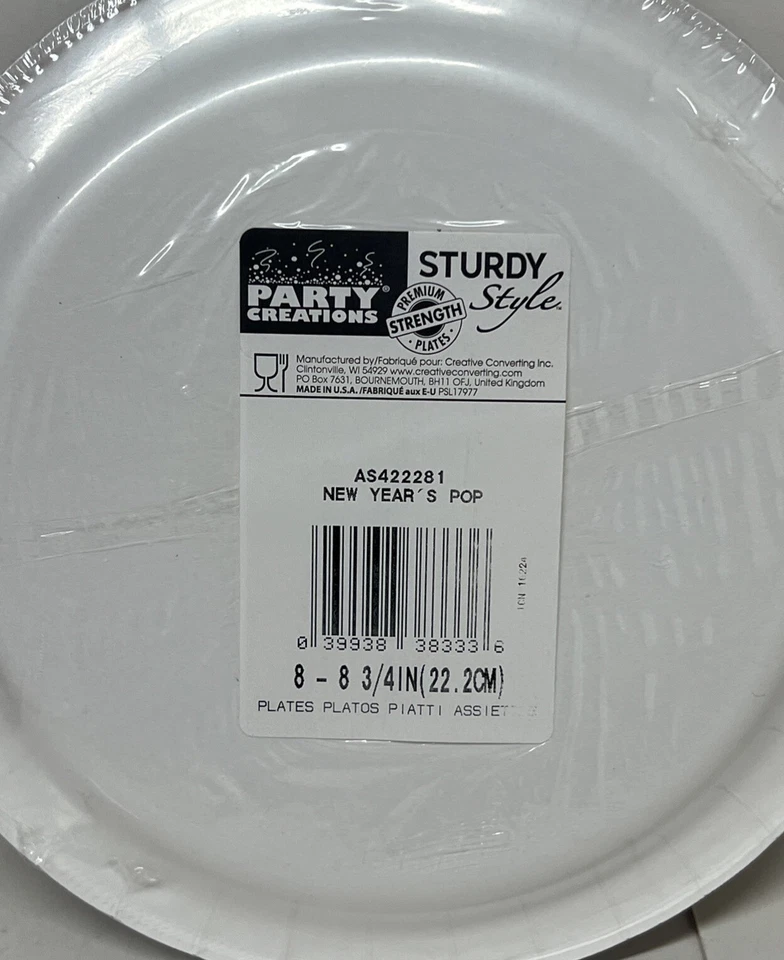 New Year’s Eve Pop Big Plates - Image 2 of 2