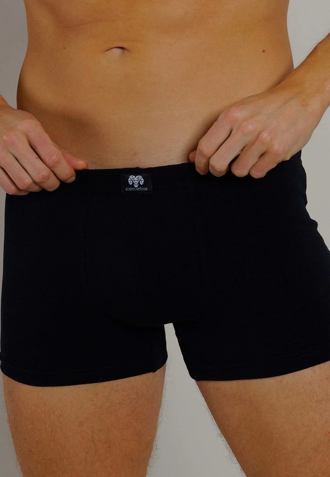 CECEBA Pants Boxershorts Herren 10er Pack schwarz Baumwolle enganliegend - Bild 4 von 4
