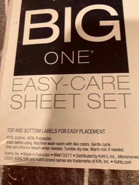 Juego de sábanas extra suaves The Big One - Talla Twin XL AZUL BLANCO RAYAS JUEGO DE 3 PIEZAS Foto 4 de 4