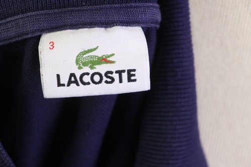 Lacoste Blue Short Sleeve Crocodile Logo Polo Shirt Size 3 - Picture 20 of 21