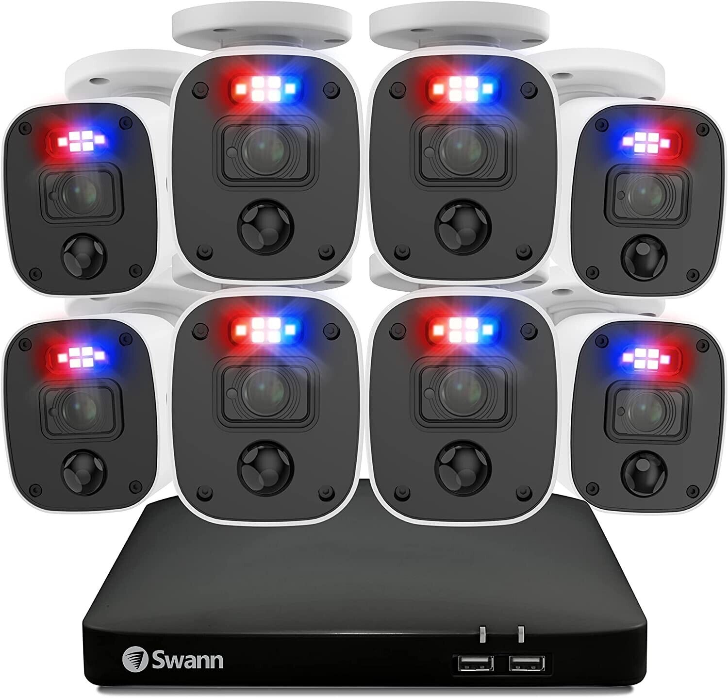 Swann Enforcer 8-Channel 8-Camera Indoor/Outdoor Wired Security System