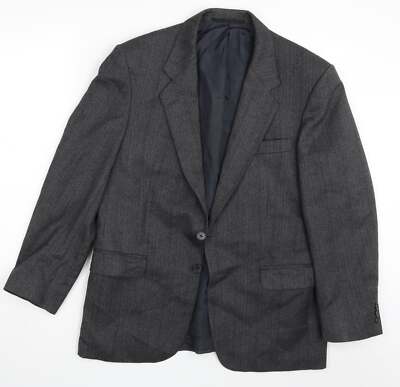 Westbury Herren Anzugjacke grau kariert Polyestermischung Größe S