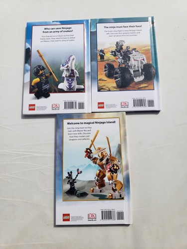 DK Lego Ninjago Book Set Lot March Saunders Enemies Training Go - Picture 3 of 6