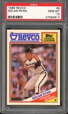 1988 Revco Baseball #8 Nolan Ryan PSA 10