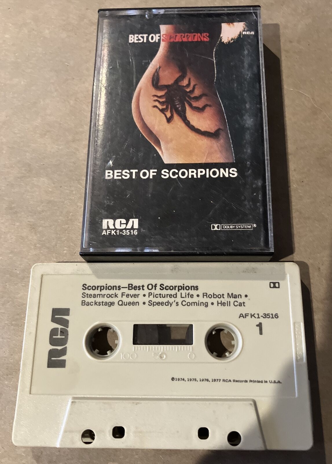 Scorpions - Best Of Scorpions (Audio Cassette) 1977 RCA Records AFK1-3516